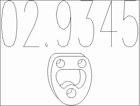 Rubber Buffer, muffler (02.9345)