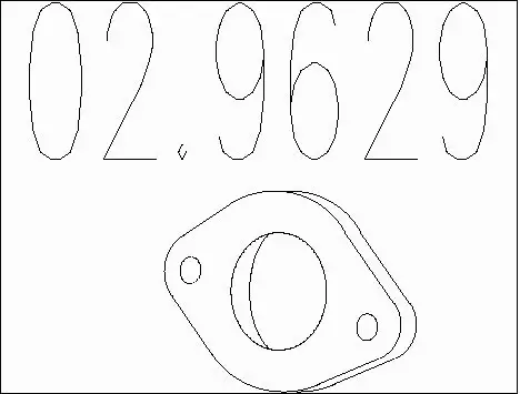 Gasket, exhaust pipe (02.9629)