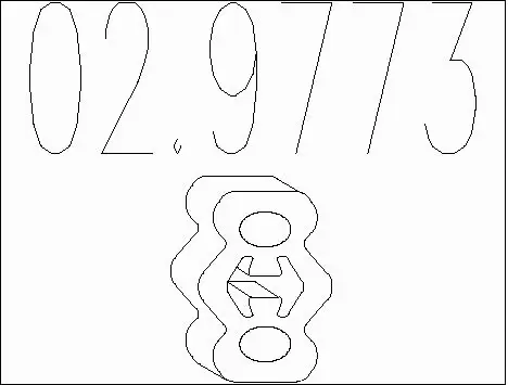 Rubber Buffer, muffler (02.9773)