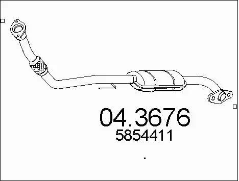 Catalytic Converter (04.3676)