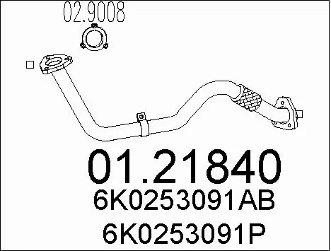 Exhaust Pipe (01.21840)