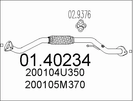 Exhaust Pipe (01.40234)