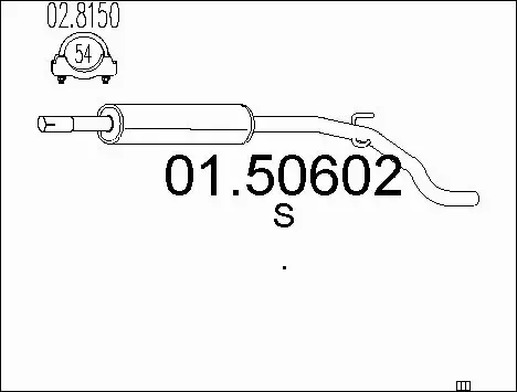 Centre Muffler (01.50602)