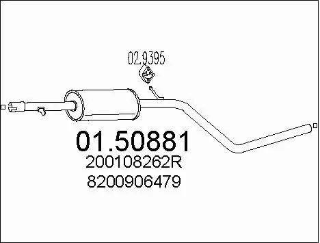 Centre Muffler (01.50881)