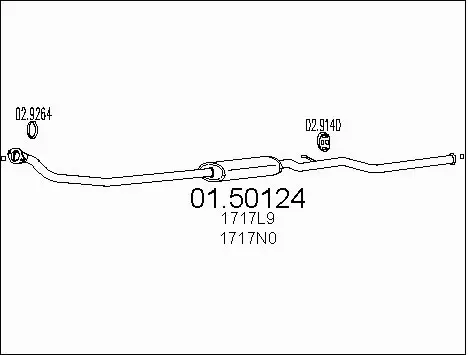 Centre Muffler (01.50124)