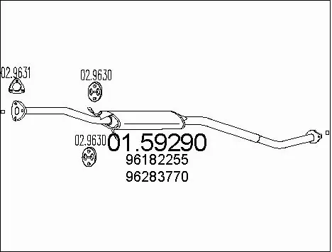 Centre Muffler (01.59290)