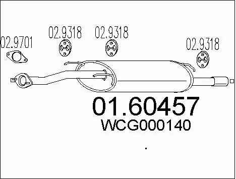 Rear Muffler (01.60457)