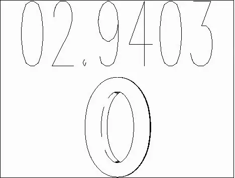 Seal Ring, exhaust pipe (02.9403)