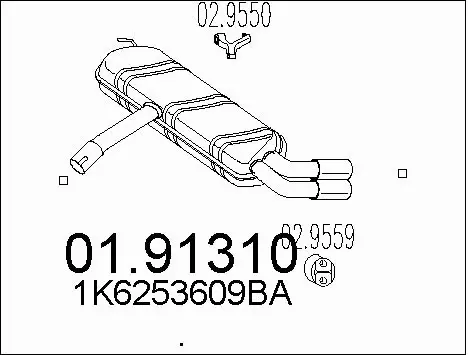 Rear Muffler (01.91310)