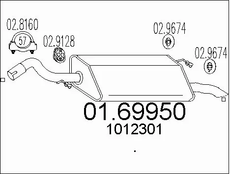Rear Muffler (01.69950)
