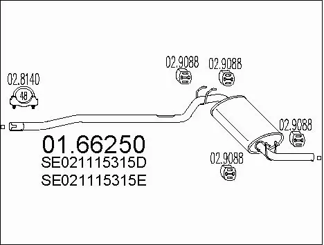 Rear Muffler (01.66250)