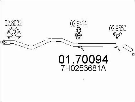 Exhaust Pipe (01.70094)