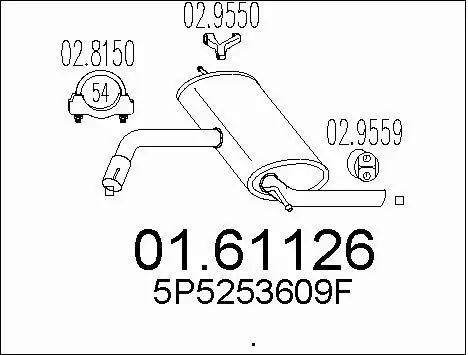 Rear Muffler (01.61126)