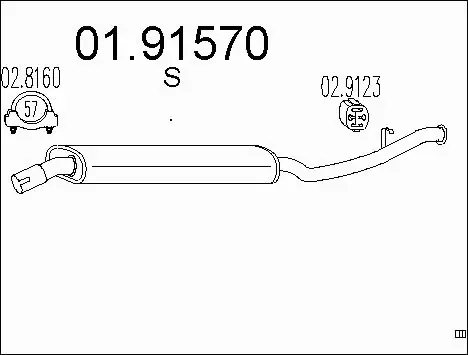 Rear Muffler (01.91570)
