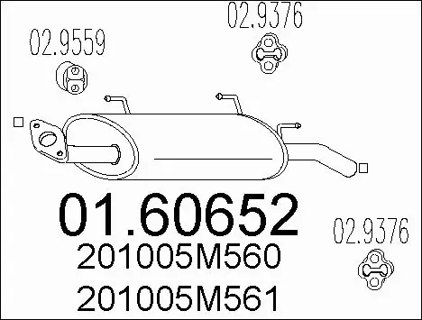 Rear Muffler (01.60652)