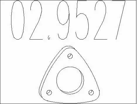 Gasket, exhaust pipe (02.9527)