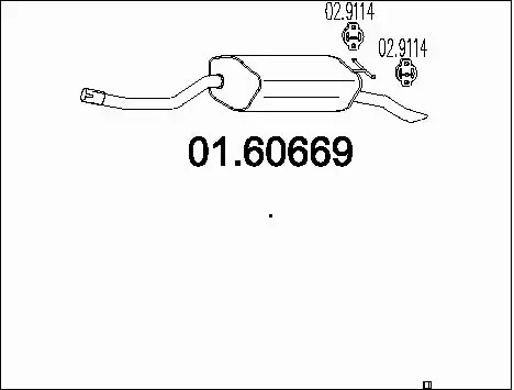 Rear Muffler (01.60669)