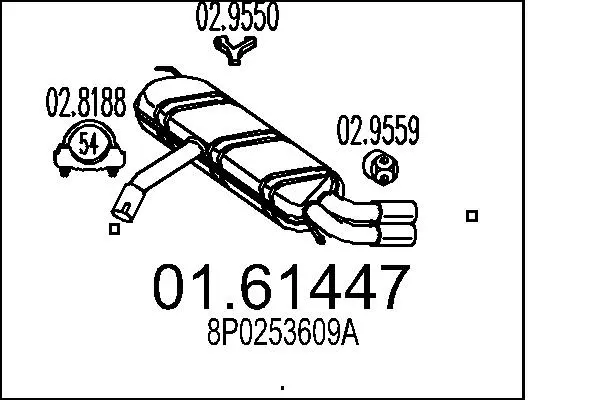 Rear Muffler (01.61447)