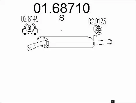 Rear Muffler (01.68710)