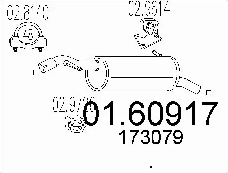 Rear Muffler (01.60917)