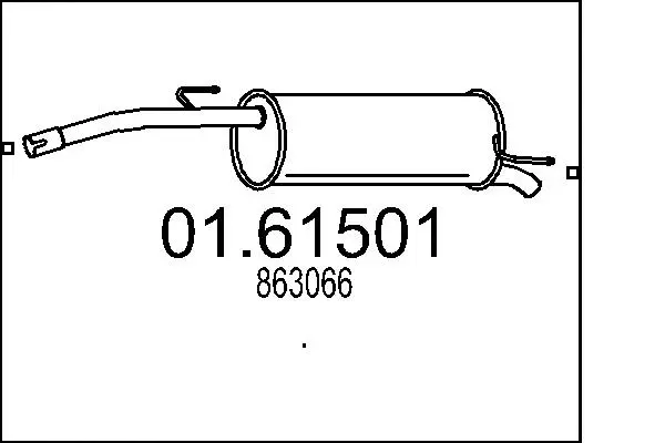 Rear Muffler (01.61501)