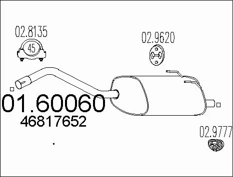 Rear Muffler (01.60060)