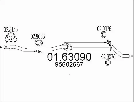 Rear Muffler (01.63090)