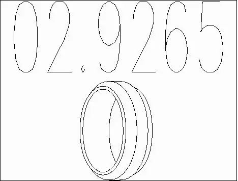 Seal Ring, exhaust pipe (02.9265)