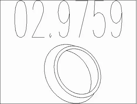 Seal Ring, exhaust pipe (02.9759)