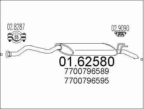 Rear Muffler (01.62580)