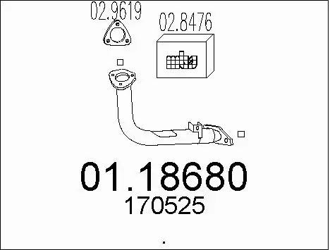 Exhaust Pipe (01.18680)