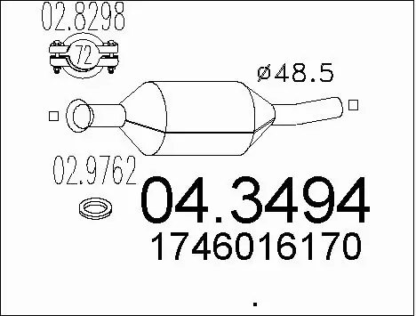 Catalytic Converter (04.3494)