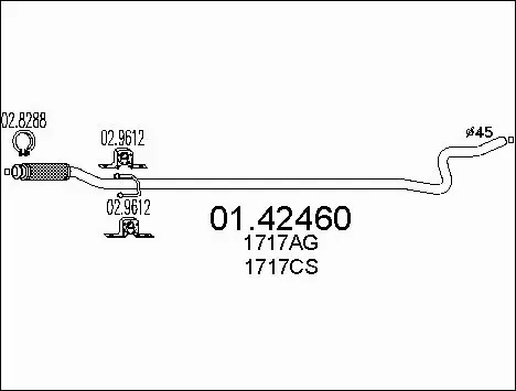 Exhaust Pipe (01.42460)