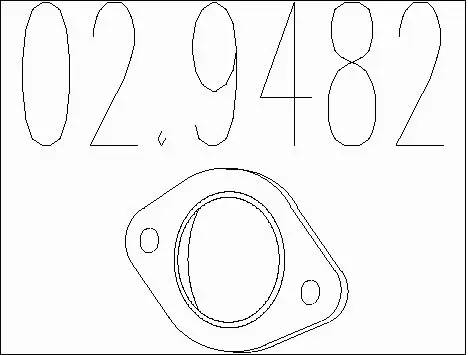 Gasket, exhaust pipe (02.9482)