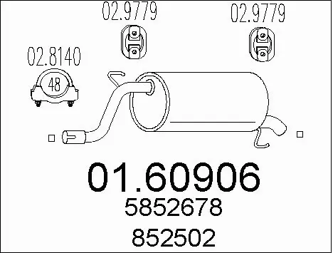 Rear Muffler (01.60906)