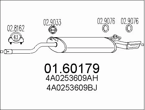 Rear Muffler (01.60179)