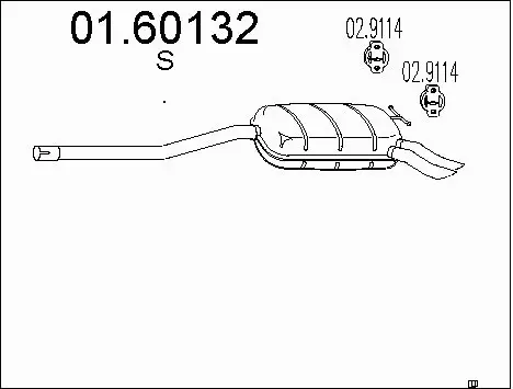 Rear Muffler (01.60132)