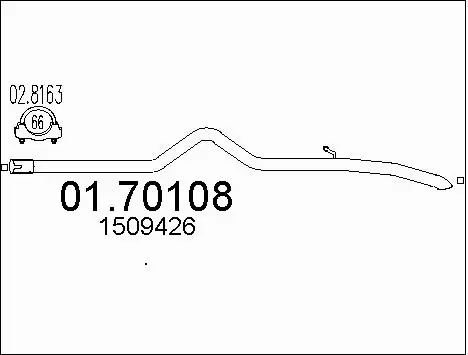 Exhaust Pipe (01.70108)