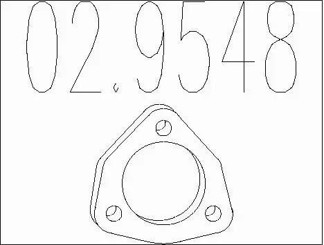 Gasket, exhaust pipe (02.9548)