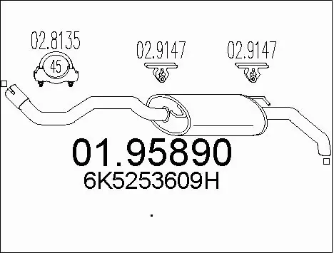 Rear Muffler (01.95890)