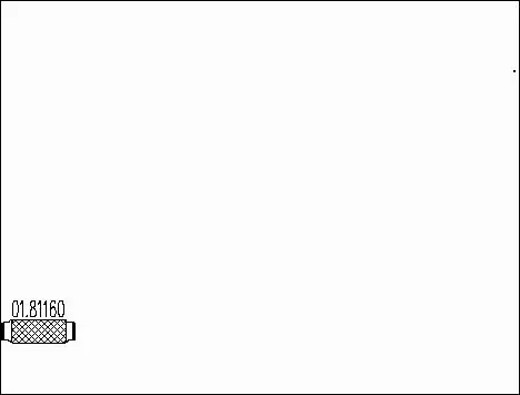 Flexible Pipe, exhaust system (01.81160)