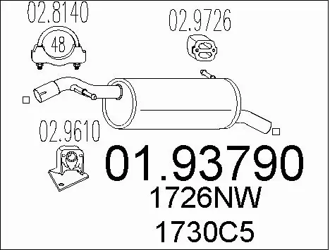Rear Muffler (01.93790)