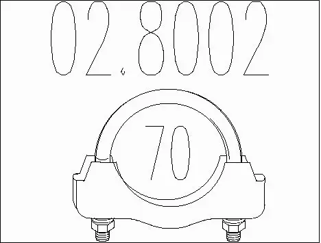 Pipe Connector, exhaust system (02.8002)