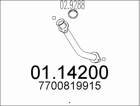 Exhaust Pipe (01.14200)