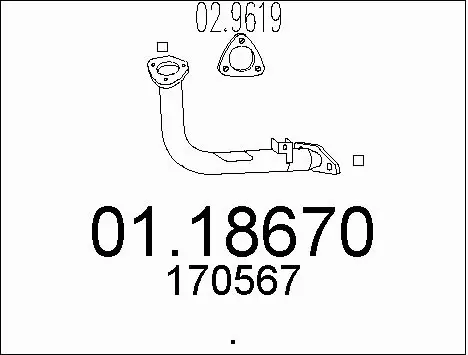 Exhaust Pipe (01.18670)