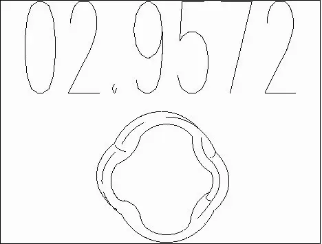 Rubber Buffer, muffler (02.9572)