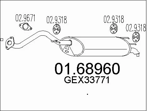 Rear Muffler (01.68960)