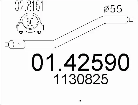 Exhaust Pipe (01.42590)