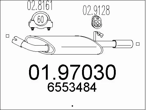 Rear Muffler (01.97030)