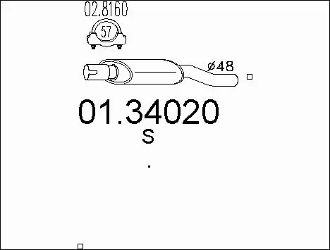 Front Muffler (01.34020)